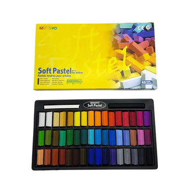 MUNGYO Soft Pastels for Artist 48 Pieces Color Set MP - 48 - Multi Colors thestationers